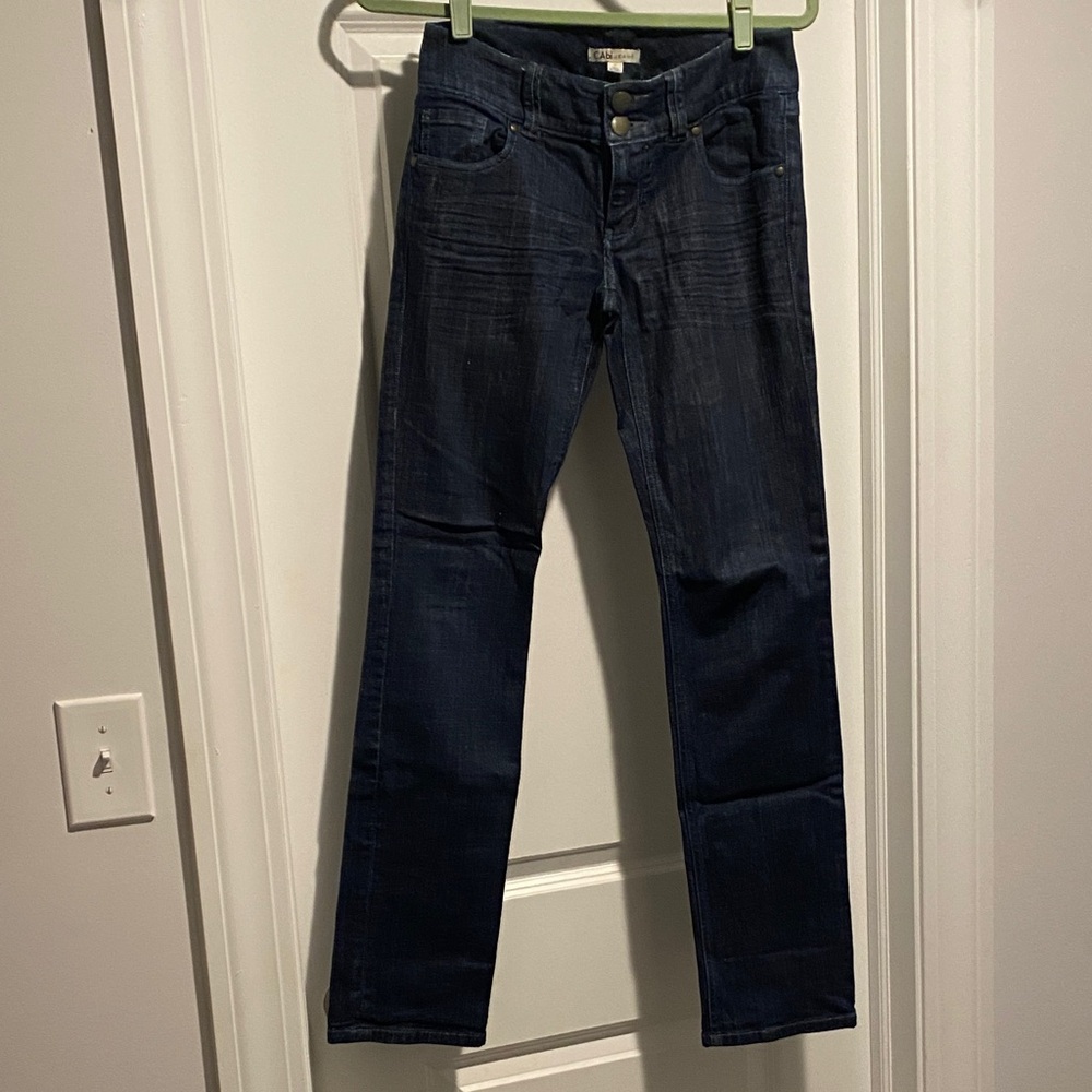 CAbi Lou Lou Deep Indigo Straight Jeans